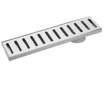 Grondaia 30x7.5 cm con griglia in acciaio inossidabile opaco - Primematik