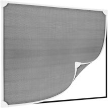Primematik - Moustiquaire fenêtre max 120 x 120 cm magnétique blanc pvc souple