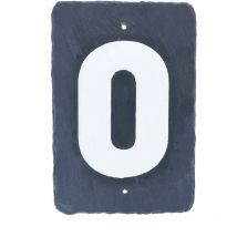 Nombre 0 en ardoise 180x120mm marquage - Primematik