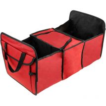 Organizador plegable para maletero de coche. Bolsa multiusos con compartimento isotérmico - Primematik