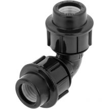 Primematik - Raccord coudé en polyéthylène 32 mm x 1" pour système d'irrigation