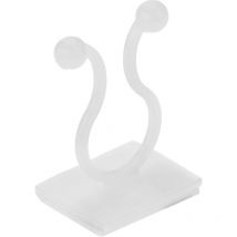 PrimeMatik - Serre-câbles torsadés avec base adhésive taille L 50 pcs