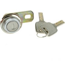 Serrure à came plate 17mm x M18 avec clé plat - Primematik