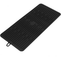 Tapis de séchage vaisselle en Silicone 446x203 mm noir - Primematik