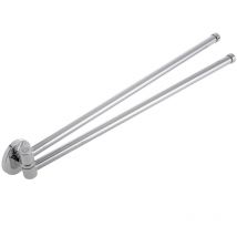 Toallero giratorio cromado doble barra modelo Renne - Primematik