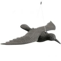 PrimeMatik - Vogelscheuche fliegender Rabe Figur 58x42 cm