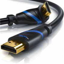 Primewire 8K Premium HDMI Ultra High Speed Kabel 2.1 90° gewinkelt, 7680 x 4320 @ 120 Hz mit DSC - 0,5m