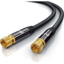 Primewire - SAT-Kabel, Koax, F-Stecker, Premium hdtv sat Koaxialkabel, 4fach Schirmung, 135dB, 75 Ohm - 7,5m
