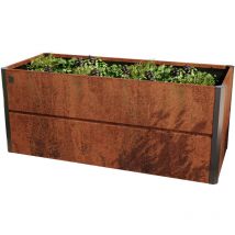 Toolport - Primeyard 200 X 85 X 77 Cm Hochbeet Nele, Cortenstahl, Rost-optik