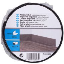 Knickwinkel 5m 18x18mm schwarz selbstklebend Weichsockelleiste Leiste - Primo