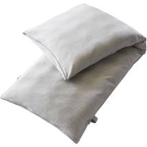 PRIMROSE - Coussin Bain de Soleil 70x190 Déhoussable Tissu Déperlant Gris Galet