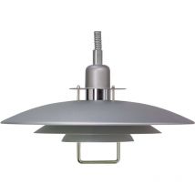 Primus - 1 Light Dome Deckenanhänger Grau Struktur, E27 - Belid