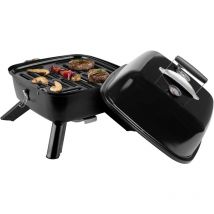 Princess - 01.112256.01.001 électrique, charbon de bois Barbecue thermomètre dans le couvercle noir Y317172