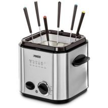 Princess - 182611 Friggitrice 1.2 L 840 W 6 Forchette Da Fonduta Acciaio Inox (spazzolato)