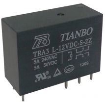 Tianbo Electronics - TRA3 L-12VDC-S-2Z Printrelais 12 v/dc 8 a 2 Wechsler 1 St.