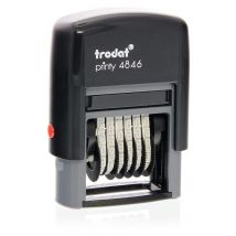 Trodat - Printy 4846 Self Inking Number Stamp 27x4mm Black Ink