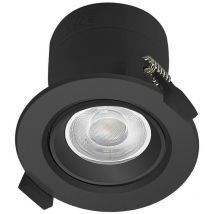 PRIOS Foco empotrado 'Shima' en Negro de Aluminio