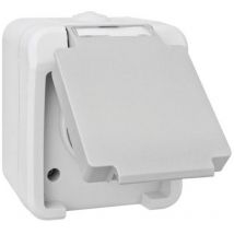 Prise 2P+T Peranova 102435 Pera gris clair, gris foncé