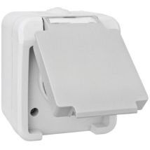 Prise 2P+T – IP54 – Gris clair, gris foncé – PERANOVA