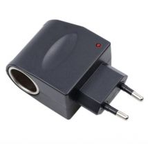 Convertisseur de Puissance de Voiture ac 220V à dc 12V, Adaptateur Secteur Allume-Cigare de Voiture 6W Adaptateur de Convertisseur de Prise de