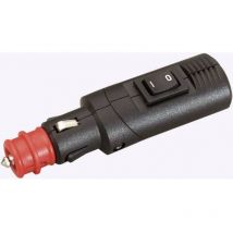 Prise allume-cigare 8A mâle coudée avec interrupteur Procar