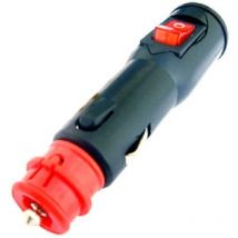 Prise allume-cigare universelle 12 24V 8A avec interrupteur
