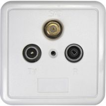 Prise antenne sat, tv Axing ssd 2-10 encastré Prise de passage