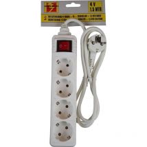 Benson - Prise tcd 4V - 1.5 Mètre - Interrupteur - x