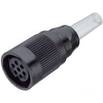 Binder - 09-0064-00-07 Cosse cylindrique mâle mâle, droit Nombre total de pôles: 7 Série (connecteur rond): 690 1 pc(s)