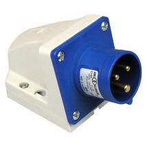 ABL - Prise cee à 3 broches pour montage en surface, gris/bleu