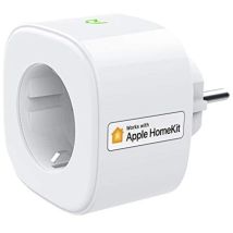 Prise Connectée Homekit (type F), Prise Intelligente Compatible Avec Apple Homekit, Siri, Alexa, Google Home Et Smartthings, Pri