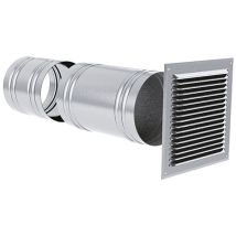 Axelair – presa d'aria frontale in alluminio ø100 mm – ventilazione interna – PAF100