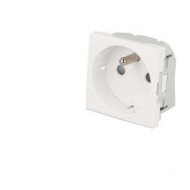 Prise de courant 16A 2P+T automatique Efapel Quadra & Latina (45x45)