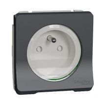 Prise 2P+T composable mureva styl schneider grise MUR36133