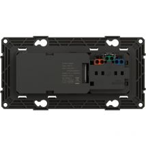Prise de courant 16A + chargeur 2 usb 2,4A précâblées Altège finition Nuit Bticino BTAL31SD