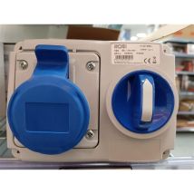 Prise de courant à verrouillage avec sectionneur Rosi materiale elettrico series 14 3p 16a 230v blue - 14.3214b6-i