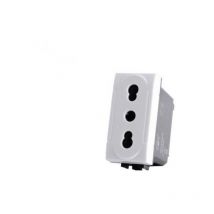 Bivalent art compatible bticino livinglight l4180 16a prise blanche - 818b