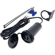 Prise de courant de bord double usb avec support - Baas