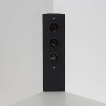 Cuisissimo - Prise cuisine esquina - Bloc 3 prises Soft Touch noir