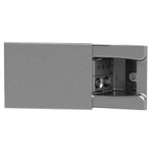 4 Box - Prise chachée 4Box Hide 3 modules coulissante avec une prise à 2 broches et prise Tv/Sat gris Tekno 4B.02.008