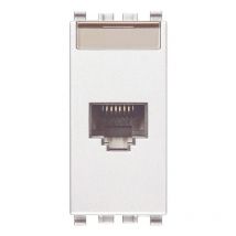 Prise données Rj45 Vimar Eikon blanc Cat 5E utp 20338.8.B