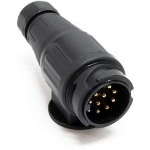 Wiltec - Adaptateur prise remorque 13 Broches 12V Feux stop Clignotant Feu brouillard Feu arrière