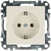 Prise de sécurité System M blanc polaire brillant