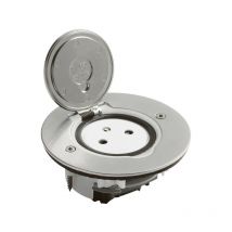 Legrand - Prise de sol simple 2P + t - 16A - 250 v - Platine ronde