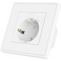 Woox - R4054 Smart wlan Prise Socket Plug Vocale et Commandé à Distance Compatible avec Alexa, Google Assistant, Blanc
