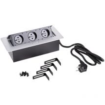 Prise électrique StrongPower 3x 230V, argent, fr Centrale Brico