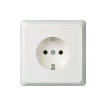 Prise Elso UP20 AVEC portable plaque borne ren, couleur blanc, 505014