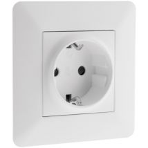 Artezo - Prise encastrable Schuko 16A - Blanc Zenitech
