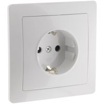 Prise encastrée Schuko - Blanc Orys Zenitech