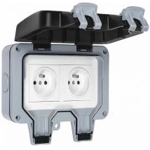 Prise étanche Double Prise Electrique Extérieure IP66 étanche Prise Murale 16A Betterlife